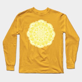 Mellow Yellow Mandala Long Sleeve T-Shirt